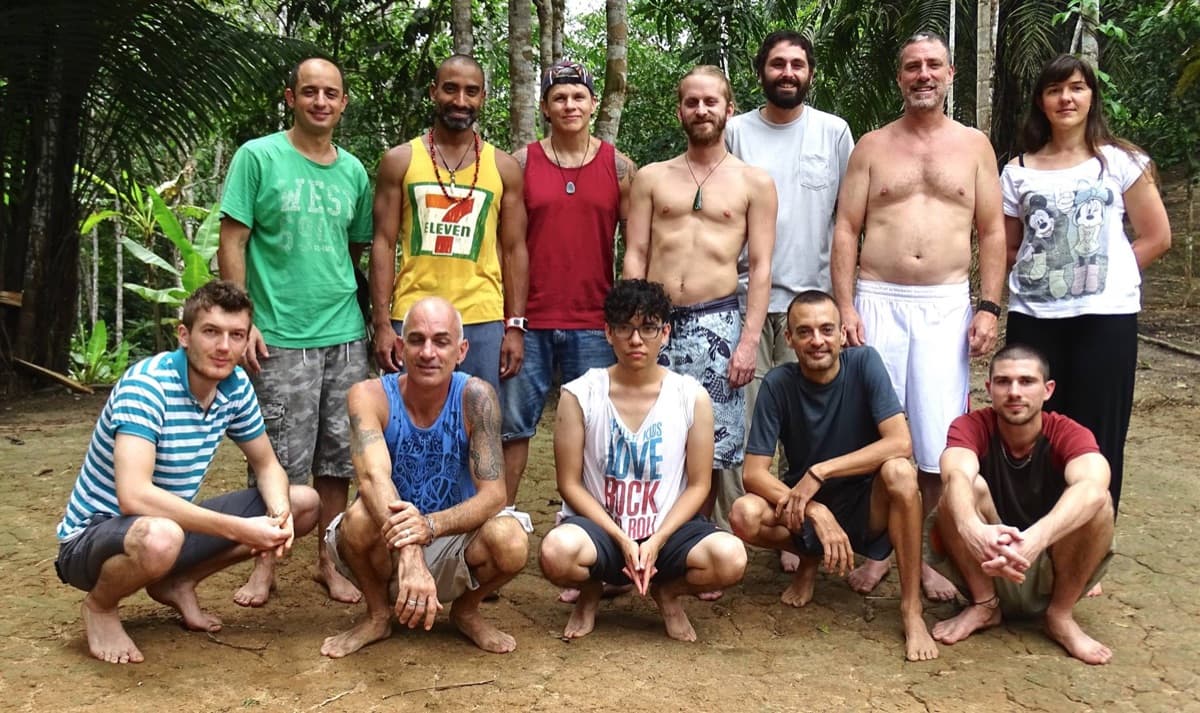 JP Kuroda at a spiritual retreat in the jungle