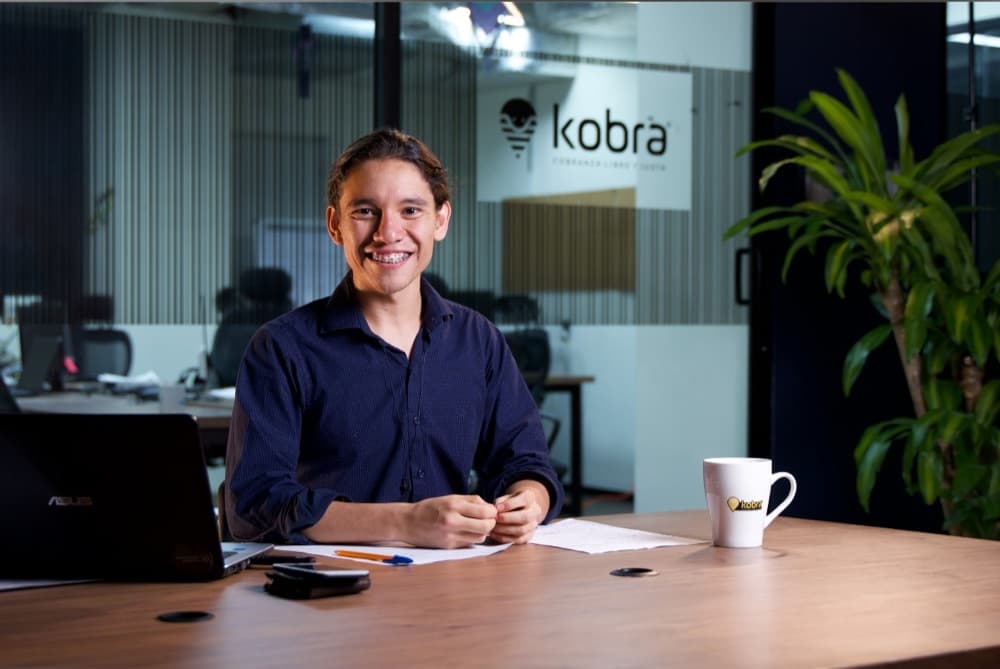 JP Kuroda at Kobra offices during early ventures